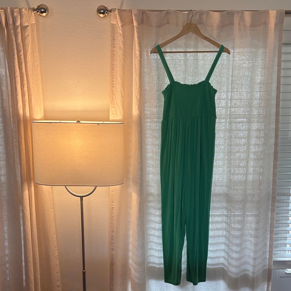Isabel Maternity by Ingrid & Isabel Green Jumpsuit